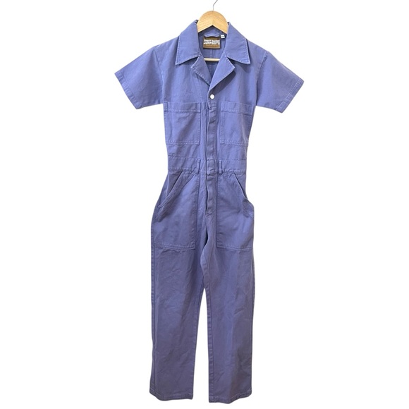 NEW Big Bud Press Short Sleeve Jumpsuit Worksuit Light Purple Size XXS - Picture 2 of 8